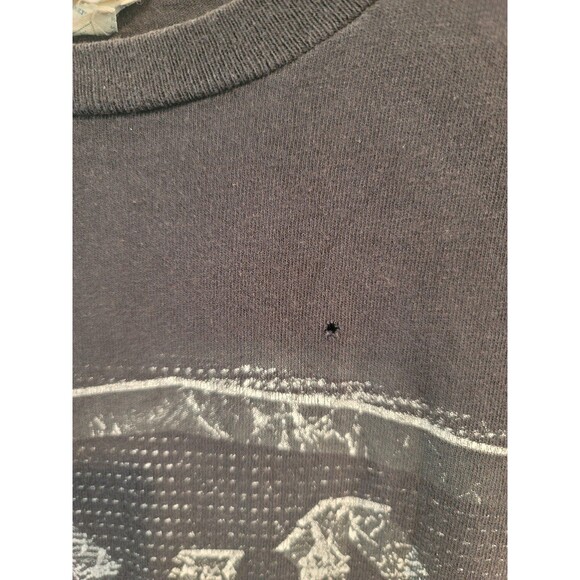 ACDC t shirt Vintage Back In Black Tour Rare Medium Black - Picture 6 of 11